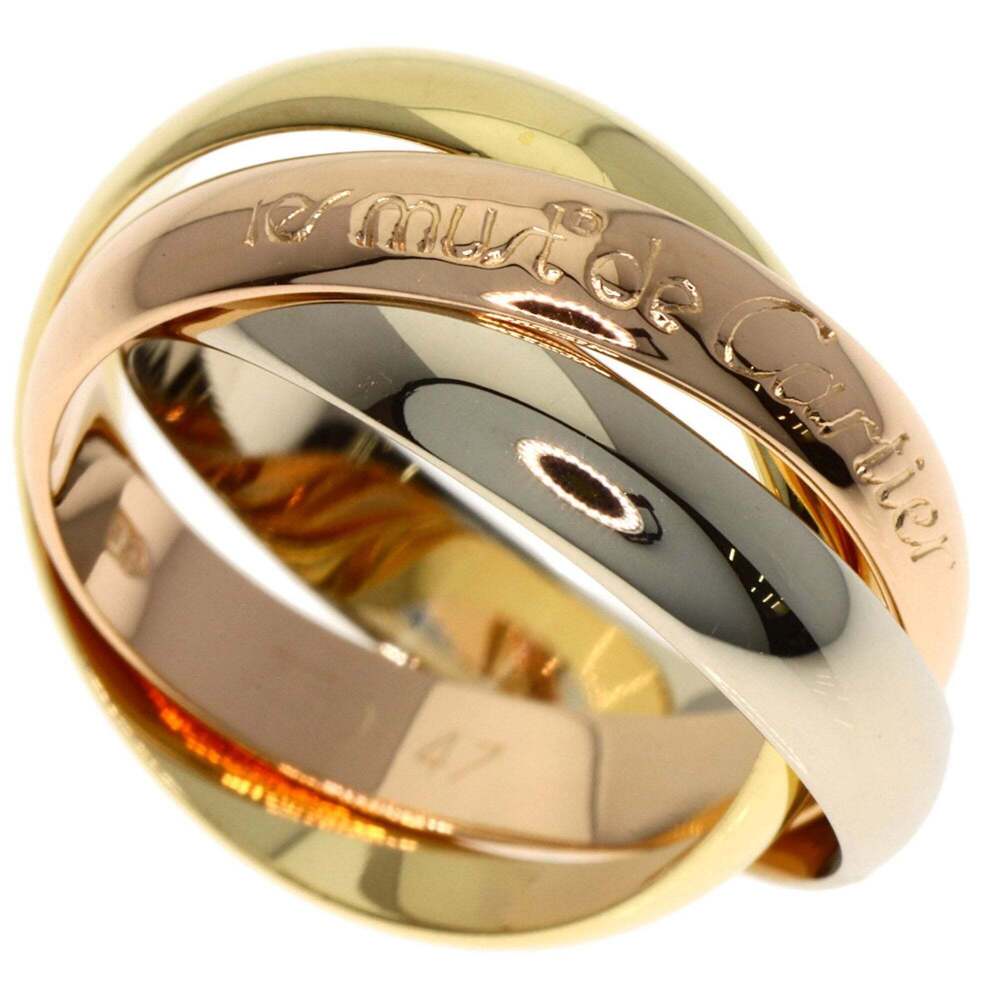 CARTIER Authentic 18k Gold Trinity Ring #47